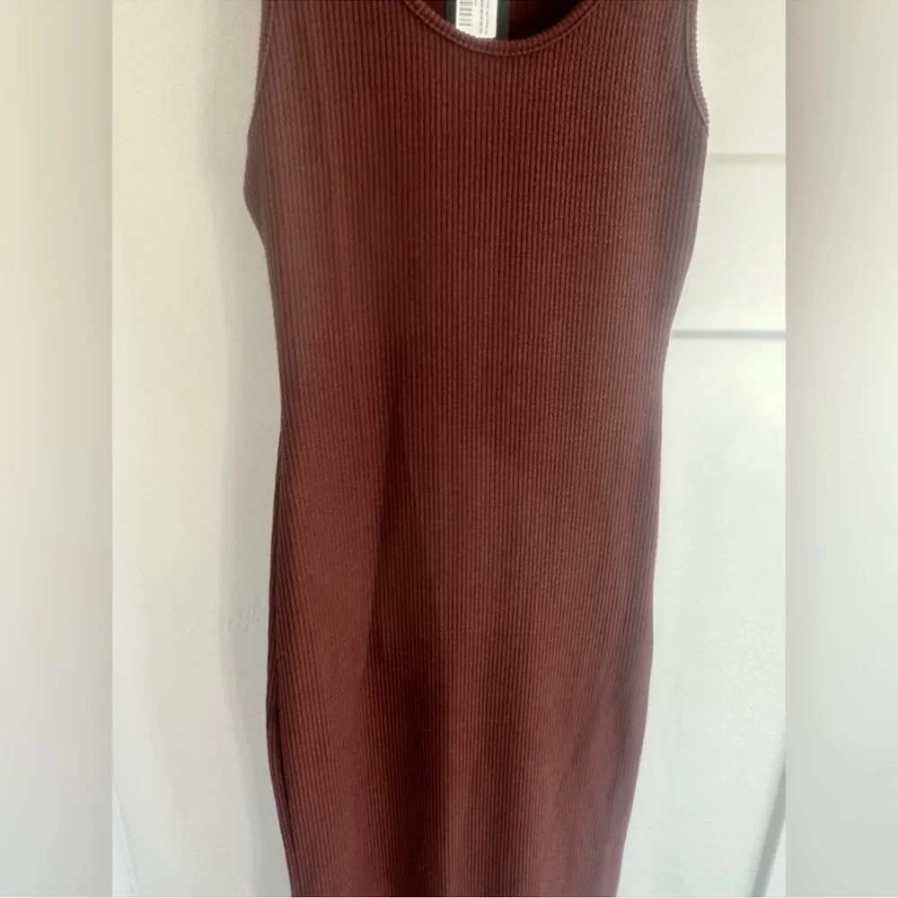 Chocolate Brown Maxi Bodycon Dress - Picture 13 of 14